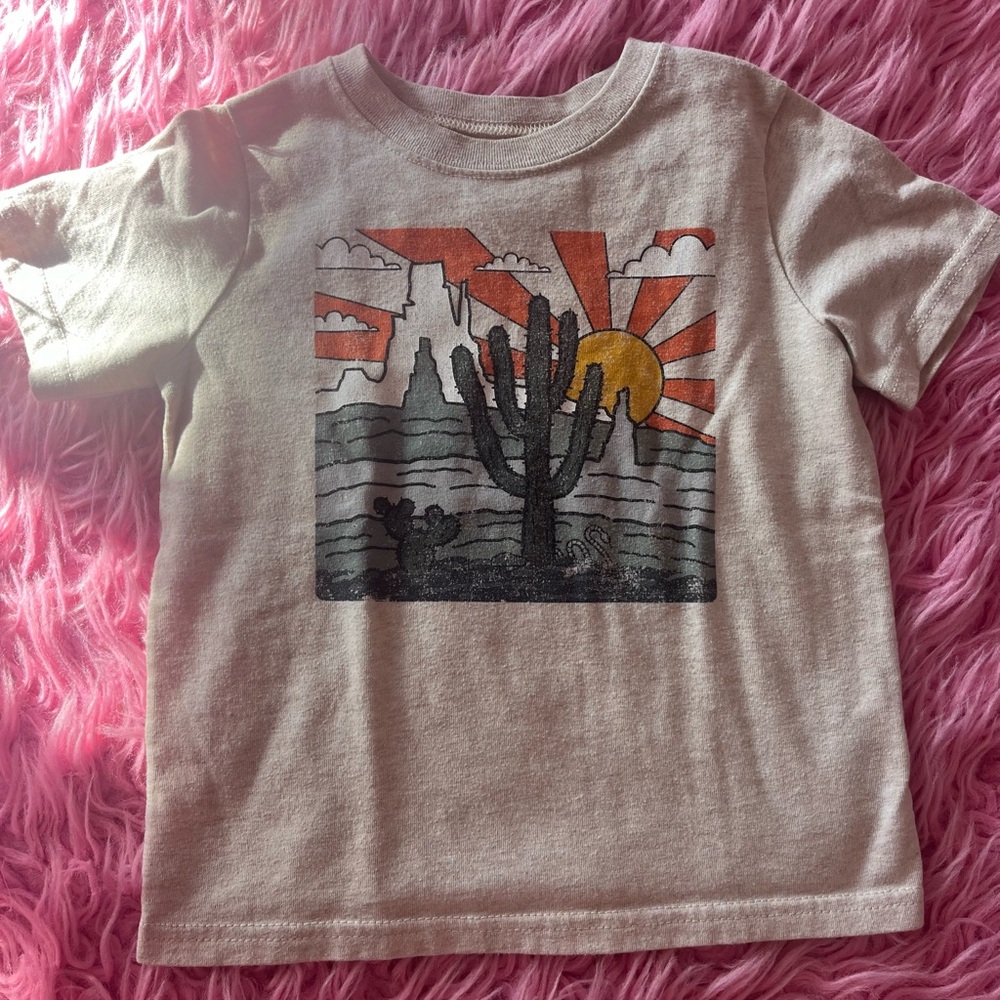 Garanimals Cream and Orange Short Sleeve Tee